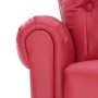 Sillón de masaje reclinable de cuero artificial rojo de vidaXL, Sillones de masaje eléctricos - Ref: Foro24-282176, Precio: 3...