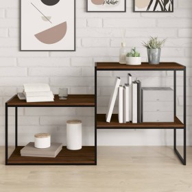 Wall shelves 4 units engineered wood brown oak 60x50x1.5cm by , Shelves - Ref: Foro24-838253, Price: 40,99 €, Discount: %