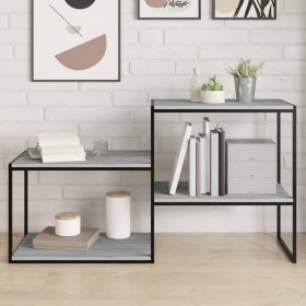 Wall shelves 4 units engineered wood gray Sonoma 60x50x1.5 cm by , Shelves - Ref: Foro24-838251, Price: 41,99 €, Discount: %