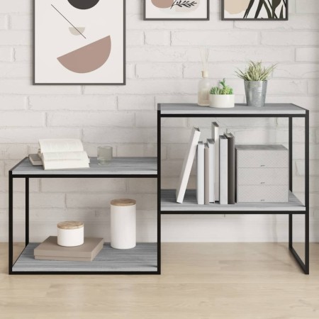 Wall shelves 4 units engineered wood gray Sonoma 60x50x1.5 cm by , Shelves - Ref: Foro24-838251, Price: 40,52 €, Discount: %