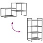 Wall shelves 4 units engineered wood gray Sonoma 60x50x1.5 cm by , Shelves - Ref: Foro24-838251, Price: 40,52 €, Discount: %