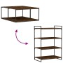 Wall shelves 4 units engineered wood oak smoke 80x50x1.5 cm by , Shelves - Ref: Foro24-838279, Price: 50,76 €, Discount: %