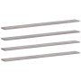 Wall shelves 4 units engineered wood gray Sonoma 100x10x1.5cm by , Shelves - Ref: Foro24-838287, Price: 24,37 €, Discount: %