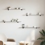 Wall shelves 4 units engineered wood gray Sonoma 100x10x1.5cm by , Shelves - Ref: Foro24-838287, Price: 24,37 €, Discount: %