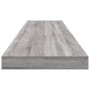 Wall shelves 4 units engineered wood gray Sonoma 100x10x1.5cm by , Shelves - Ref: Foro24-838287, Price: 24,37 €, Discount: %