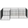 Dog playpen with 12 black galvanized steel panels by , Dog kennels - Ref: Foro24-3209558, Price: 276,33 €, Discount: %