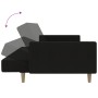 Two-seater black fabric sofa bed by , Sofas - Ref: Foro24-375729, Price: 213,99 €, Discount: %