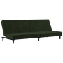 Dark green velvet 2-seater sofa bed by , Sofas - Ref: Foro24-375734, Price: 214,90 €, Discount: %