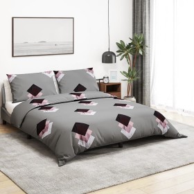 Gray cotton duvet cover set 260x220 cm by , Duvet covers - Ref: Foro24-136476, Price: 27,99 €, Discount: %