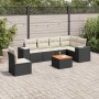 7-piece garden dining set and black synthetic rattan cushions by , Garden sets - Ref: Foro24-3225468, Price: 472,14 €, Discou...