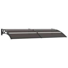 Black PC door canopy 240x75 cm by vidaXL, Awnings - Ref: Foro24-144826, Price: 92,44 €, Discount: %