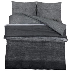 Dark grey cotton duvet cover set 200x200 cm by , Duvet covers - Ref: Foro24-136481, Price: 24,99 €, Discount: %