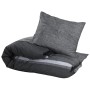 Dark grey cotton duvet cover set 200x200 cm by , Duvet covers - Ref: Foro24-136481, Price: 26,44 €, Discount: %