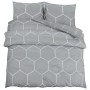 Gray cotton duvet cover set 200x200 cm by , Duvet covers - Ref: Foro24-136448, Price: 28,99 €, Discount: %