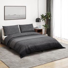 Dark gray cotton duvet cover set 140x200 cm by , Duvet covers - Ref: Foro24-136488, Price: 22,83 €, Discount: %