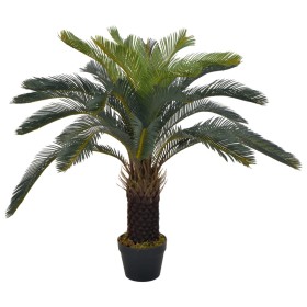 Planta artificial palmera cica con macetero 90 cm verde de vidaXL, Flora artificial - Ref: Foro24-280185, Precio: 96,90 €, De...