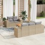 Set Gartensofas mit Kissen 6 Stück synthetisches Rattan beige von , Gartensets - Ref: Foro24-3225331, Preis: 478,33 €, Rabatt: %