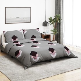 Gray cotton duvet cover set 135x200 cm by , Duvet covers - Ref: Foro24-136469, Price: 21,99 €, Discount: %