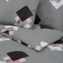 Gray cotton duvet cover set 135x200 cm by , Duvet covers - Ref: Foro24-136469, Price: 25,37 €, Discount: %