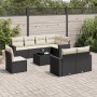 8-piece garden sofa set and black synthetic rattan cushions by , Garden sets - Ref: Foro24-3219236, Price: 624,00 €, Discount: %