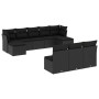 Set de sofás de jardín 10 pzas cojines ratán sintético negro de , Conjuntos de jardín - Ref: Foro24-3218285, Precio: 570,09 €...