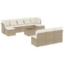 Set de sofás de jardín 11pzas con cojines ratán sintético beige de , Conjuntos de jardín - Ref: Foro24-3218298, Precio: 743,1...