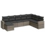 Set de sofás de jardín 8 pzas y cojines ratán sintético gris de , Conjuntos de jardín - Ref: Foro24-3219350, Precio: 518,32 €...