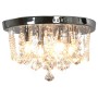 Ceiling lamp with round silver crystals 4 G9 bulbs by vidaXL, Lamps - Ref: Foro24-281582, Price: 66,07 €, Discount: %