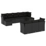 Set de sofás de jardín 10 pzas cojines ratán sintético negro de , Conjuntos de jardín - Ref: Foro24-3250164, Precio: 679,68 €...