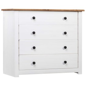 Armario auxiliar estilo Panamá madera pino blanco 80x40x73 cm de vidaXL, Aparadores - Ref: Foro24-282660, Precio: 164,39 €, D...