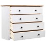 Armario auxiliar estilo Panamá madera pino blanco 80x40x73 cm de vidaXL, Aparadores - Ref: Foro24-282660, Precio: 152,44 €, D...