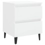 Bedside tables 2 units, white glossy plywood, 40x35x50 cm by vidaXL, Nightstands - Ref: Foro24-805882, Price: 75,73 €, Discou...