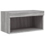 Wall TV cabinets with LED lights 6 pieces sonoma gray by , TV Furniture - Ref: Foro24-3216802, Price: 344,58 €, Discount: %