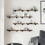 Wall shelves 8 pcs engineered wood smoke oak 40x10x1.5 cm by , Shelves and shelves - Ref: Foro24-838196, Price: 22,20 €, Disc...