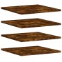 Wall shelves 4 pcs engineered wood smoke oak 40x50x1.5 cm by , Shelves and shelves - Ref: Foro24-838219, Price: 34,99 €, Disc...