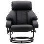 Sillón de masaje reclinable de TV cuero sintético negro de vidaXL, Sillones de masaje eléctricos - Ref: Foro24-248679, Precio...