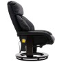 Sillón de masaje reclinable de TV cuero sintético negro de vidaXL, Sillones de masaje eléctricos - Ref: Foro24-248679, Precio...