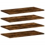 Wall shelves 4 pcs engineered wood smoke oak 60x20x1.5 cm by , Shelves and shelves - Ref: Foro24-838231, Price: 25,12 €, Disc...