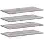 Estantes pared 4 uds madera ingeniería gris Sonoma 60x20x1,5 cm de , Estantes y estanterías - Ref: Foro24-838233, Precio: 26,...