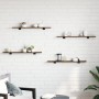 Wall shelves 4 pcs engineered wood brown oak 80x10x1.5cm by , Shelves and shelves - Ref: Foro24-838259, Price: 19,76 €, Disco...