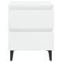 Bedside tables 2 units, white glossy plywood, 40x35x50 cm by vidaXL, Nightstands - Ref: Foro24-805882, Price: 75,73 €, Discou...