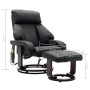 Sillón de masaje reclinable de TV cuero sintético negro de vidaXL, Sillones de masaje eléctricos - Ref: Foro24-248679, Precio...