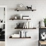 Wall shelves 4 pcs engineered wood brown oak 80x30x1.5cm by , Shelves and shelves - Ref: Foro24-838271, Price: 39,99 €, Disco...