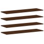 Estantes pared 4 uds madera ingeniería marrón 100x30x1,5 cm de , Estantes y estanterías - Ref: Foro24-838301, Precio: 41,10 €...