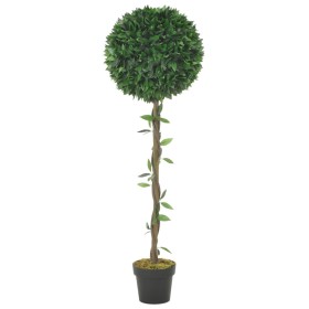 Artificial laurel tree plant with green pot 130 cm by vidaXL, artificial flora - Ref: Foro24-280200, Price: 105,99 €, Discoun...