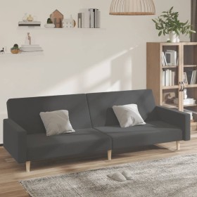 2 seater sofa bed dark gray fabric by , Sofas - Ref: Foro24-375728, Price: 214,99 €, Discount: %