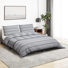 Gray cotton duvet cover set 140x200 cm by , Duvet covers - Ref: Foro24-136435, Price: 24,99 €, Discount: %