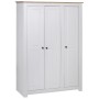 Armario de 3 puertas pino Panamá Range blanco 118x50x171,5 cm de vidaXL, Armarios roperos - Ref: Foro24-282663, Precio: 527,4...