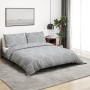 Gray cotton duvet cover set 240x220 cm by , Duvet covers - Ref: Foro24-136449, Price: 30,58 €, Discount: %