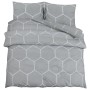 Gray cotton duvet cover set 240x220 cm by , Duvet covers - Ref: Foro24-136449, Price: 30,99 €, Discount: %